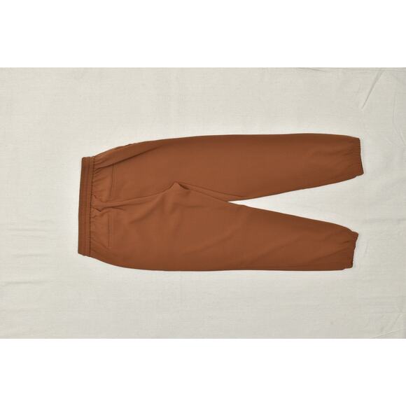 EXPRESS Regular Size S Brown Ankle High Rise Joggers Pants Drawstring Polyester - Picture 8 of 8